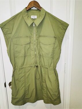 pistola Olive Green Mini Dress